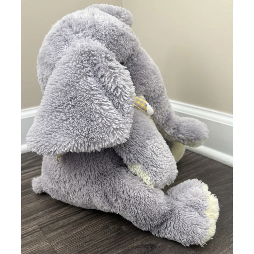 Vintage 2004 Animal Adventure Gray Elephant Sitting Stuffed Toy‎ Plush Soft Cozy